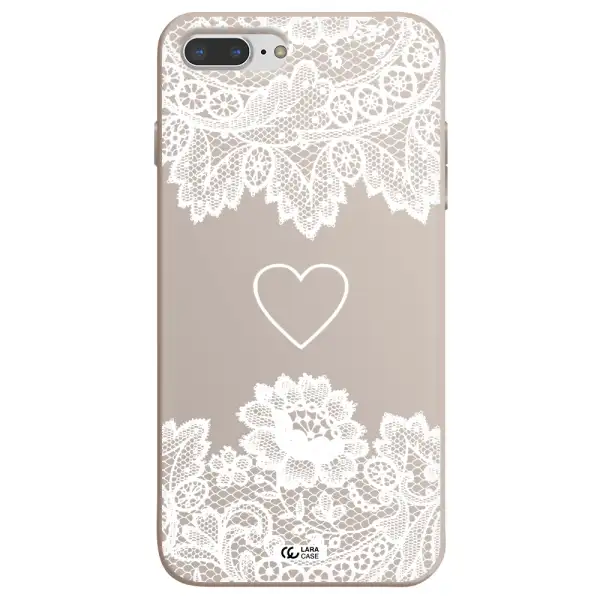 Mandala Heart Apple iPhone 7 plus Silicone Stone Case
