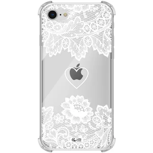 Mandala Heart Apple iPhone se 2020 Clear PC Case