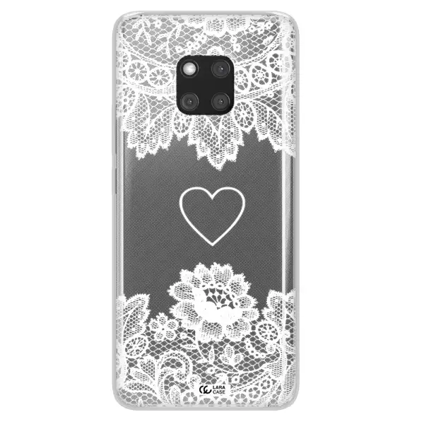 Mandala Heart Huawei Mate 20 Pro Clear TPU Case