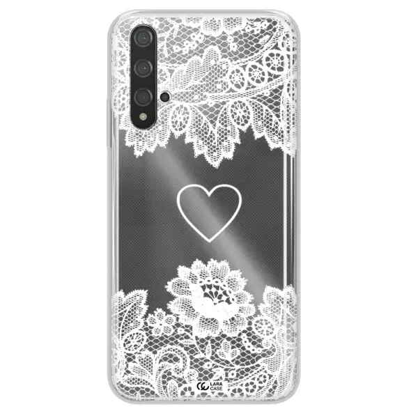 Mandala Heart Huawei Nova 5t Clear TPU Case