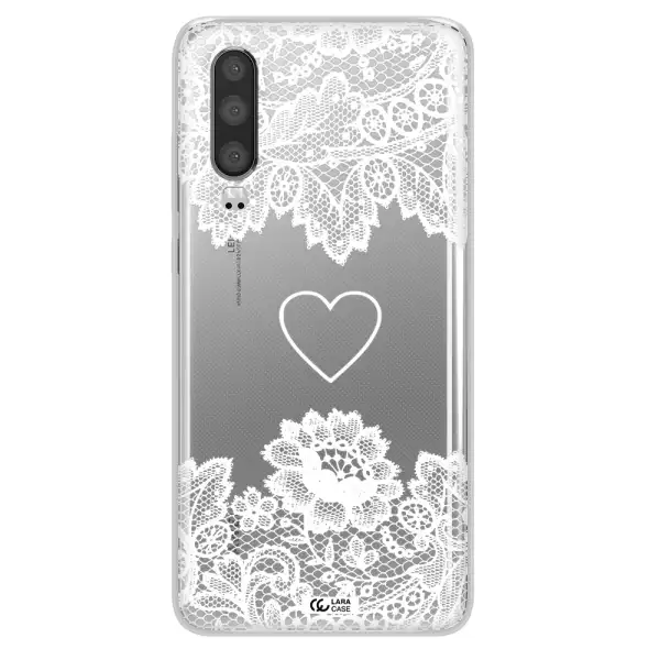 Mandala Heart Huawei P30 Clear TPU Case