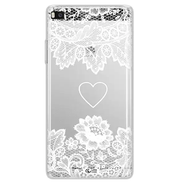 Mandala Heart Huawei P8 Clear TPU Case