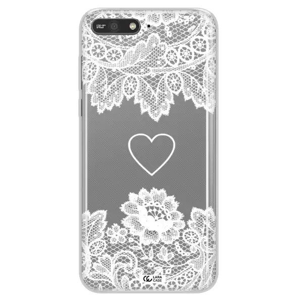 Mandala Heart Huawei Y6 2018 Clear TPU Case