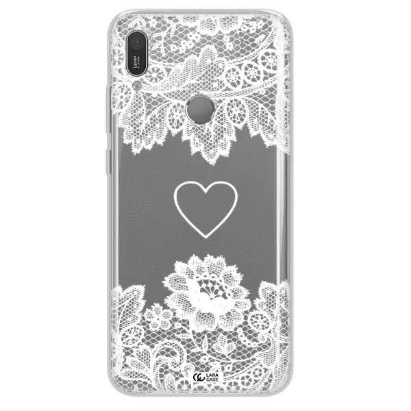 Mandala Heart Huawei Y6 2019 Clear TPU Case