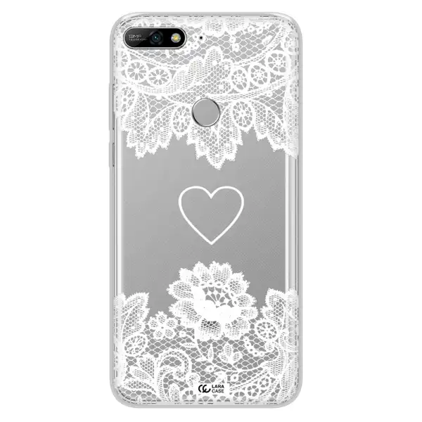 Mandala Heart Huawei Y7 2018 Clear TPU Case
