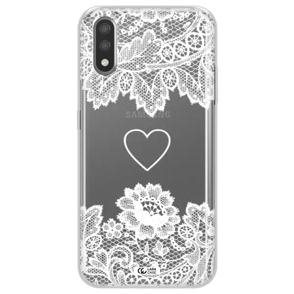 Mandala Heart Samsung A01 Clear TPU Case