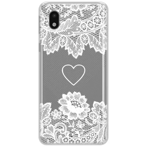 Mandala Heart Samsung A01 Core Clear Tpu Case