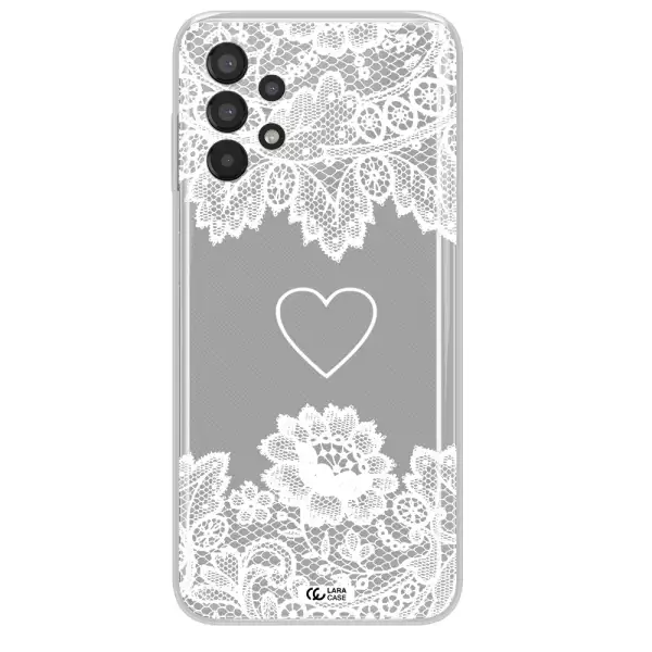 Mandala Heart Samsung A13 Clear TPU Case