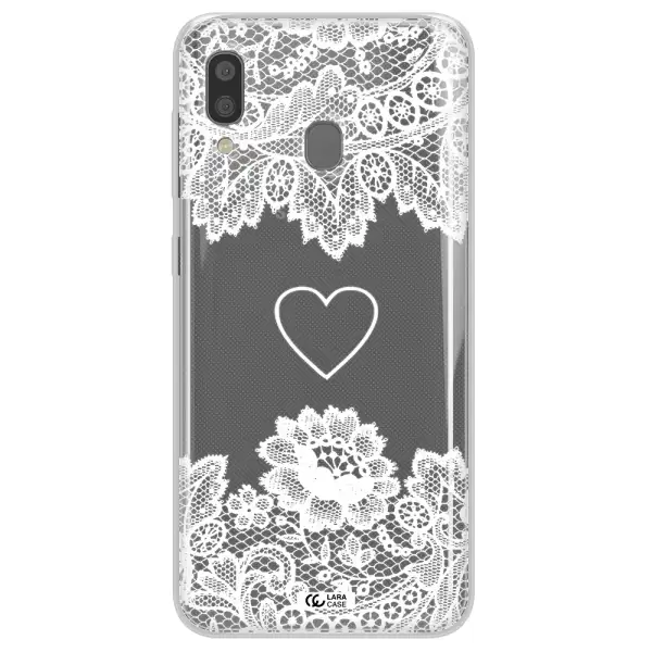 Mandala Heart Samsung A20 Clear TPU Case