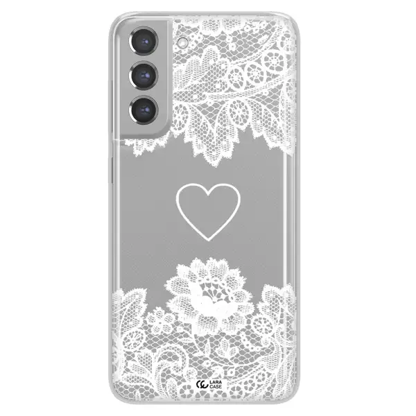 Mandala Heart Samsung A21 Fe Clear TPU Case