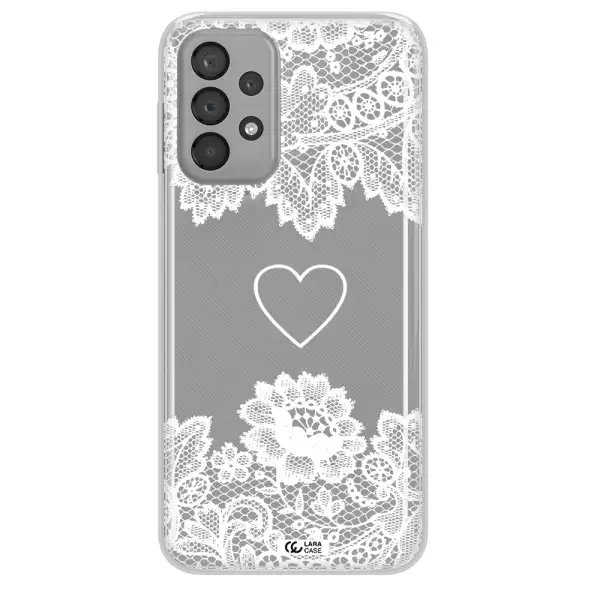 Mandala Heart Samsung A33 Clear TPU Case
