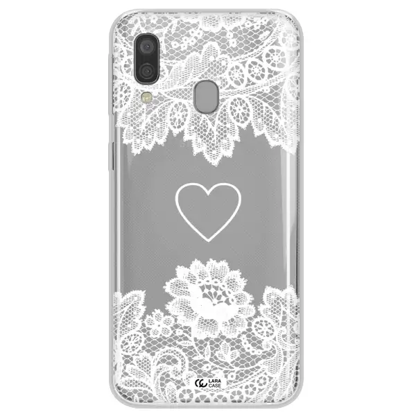 Mandala Heart Samsung A40 Clear TPU Case