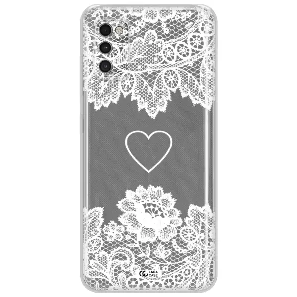 Mandala Heart Samsung A41 Clear Tpu Case