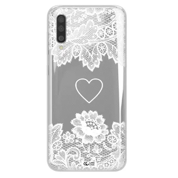 Mandala Heart Samsung A50S Clear Tpu Case