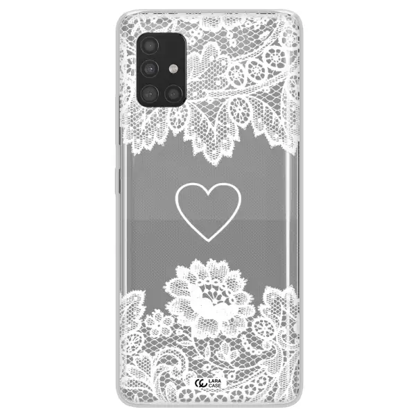 Mandala Heart Samsung A51 Clear TPU Case