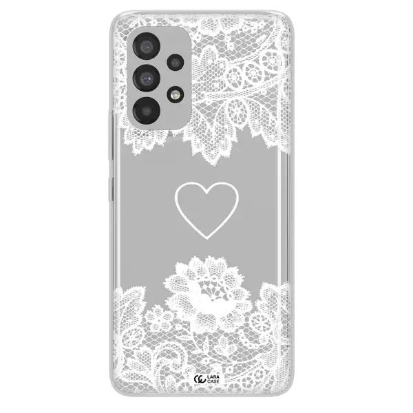 Mandala Heart Samsung A53 Clear TPU Case