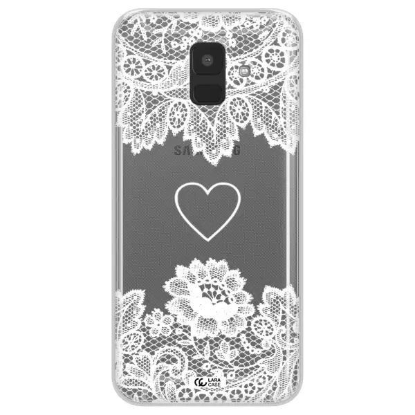 Mandala Heart Samsung A6 Clear TPU Case
