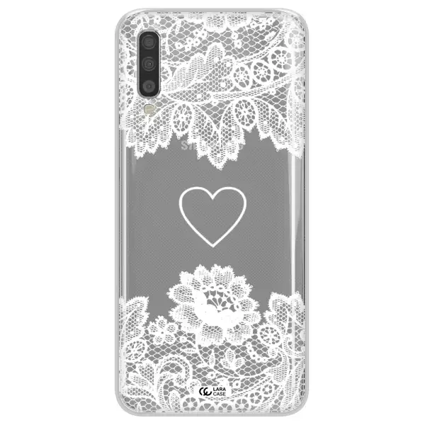 Mandala Heart Samsung A70S Clear Tpu Case
