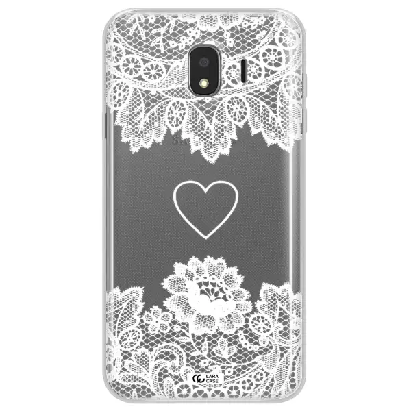 Mandala Heart Samsung J4 Clear TPU Case