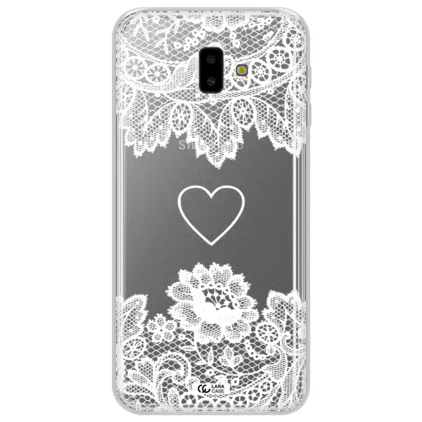 Mandala Heart Samsung J6 Plus Clear TPU Case