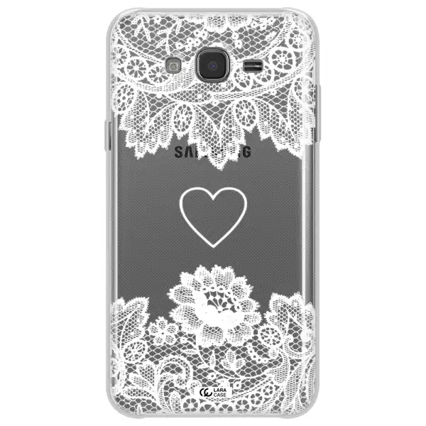 Mandala Heart Samsung J7 2015 Clear TPU Case