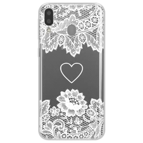 Mandala Heart Samsung M20 Clear TPU Case