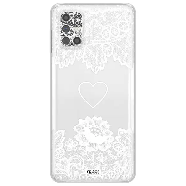 Mandala Heart Samsung M31S Clear TPU Case