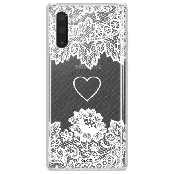 Mandala Heart Samsung Note 10 Clear TPU Case