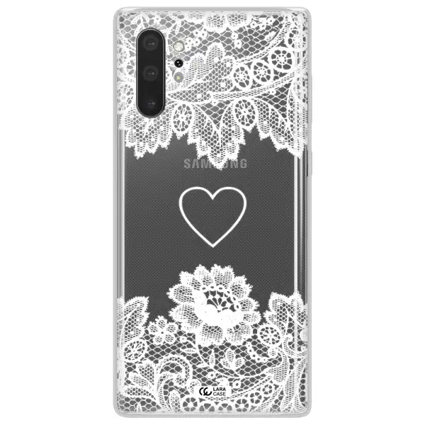 Mandala Heart Samsung Note 10 Plus Clear TPU Case
