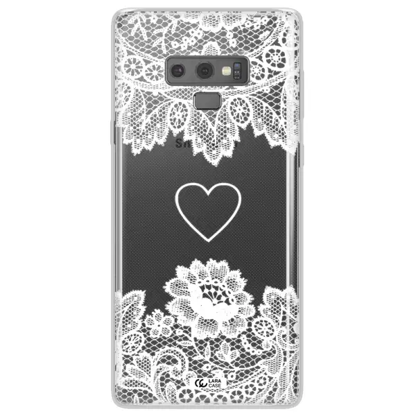 Mandala Heart Samsung Note 9 Clear TPU Case