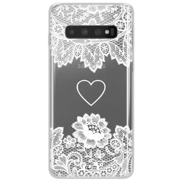 Mandala Heart Samsung S10 Clear TPU Case