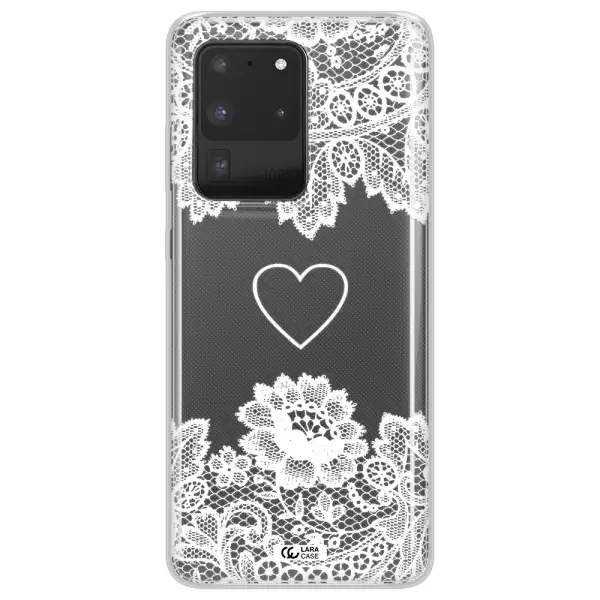 Mandala Heart Samsung S20 Ultra Clear TPU Case