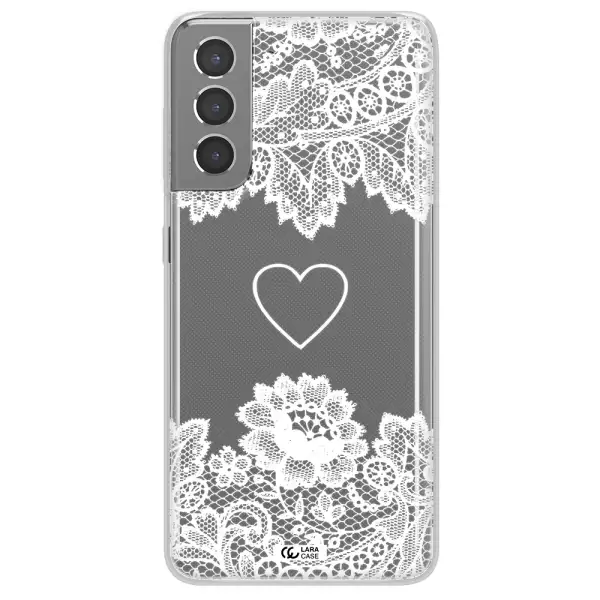Mandala Heart Samsung S21 Plus Clear TPU Case