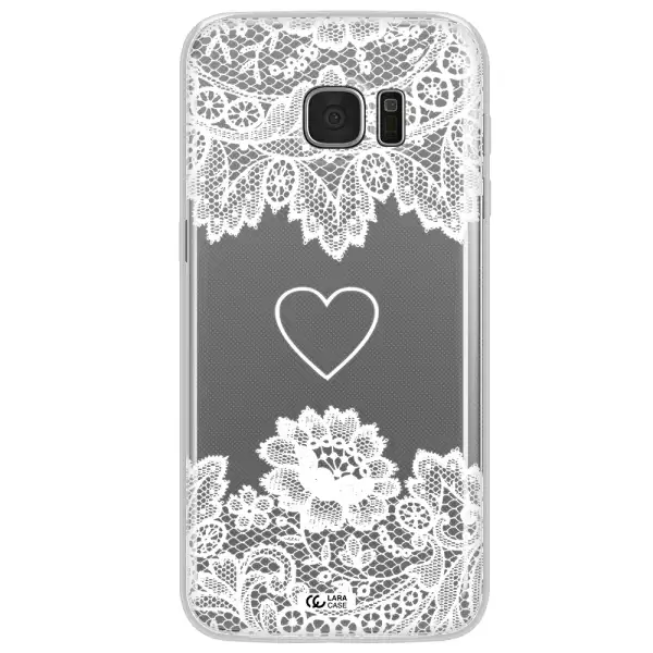 Mandala Heart Samsung S7 Edge Clear TPU Case