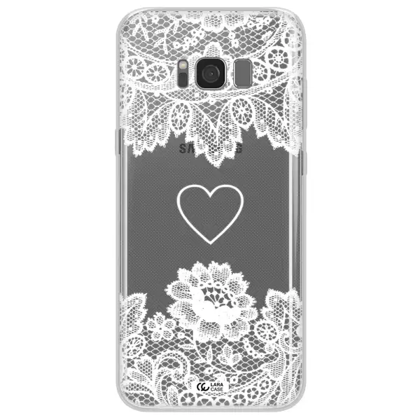 Mandala Heart Samsung S8 Plus Clear TPU Case