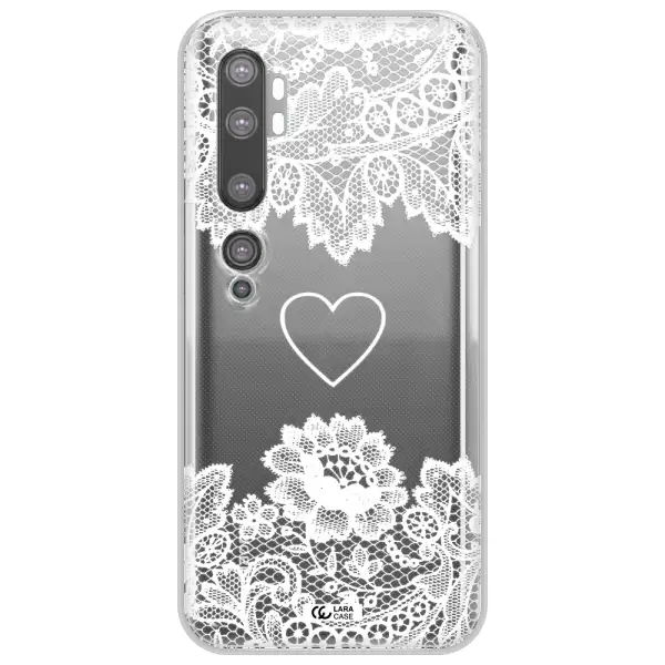 Mandala Heart Xiaomi Mi Note 10 Clear TPU Case