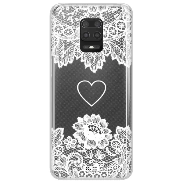 Mandala Heart Xiaomi Note 9S Clear TPU Case