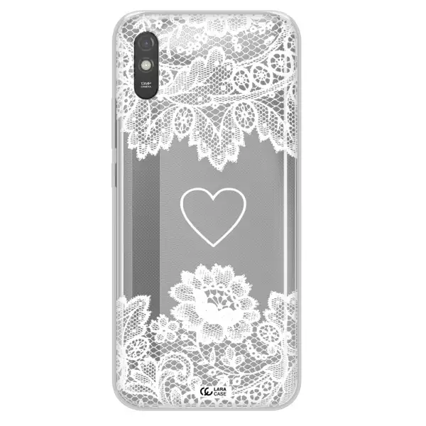 Mandala Heart Xiaomi Redmi 9A Clear TPU Case