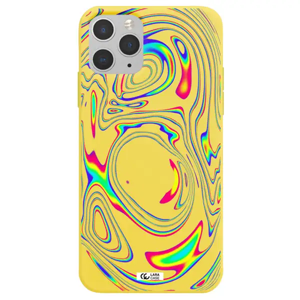 High Vibes Apple iPhone 11 pro Silicone canary yellow Case