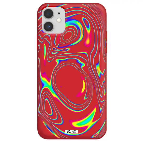 High Vibes Apple iPhone 11 Silicone Imperial Red Case