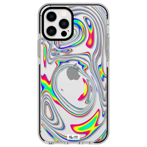High Vibes Apple iPhone 12 pro impact black border Case