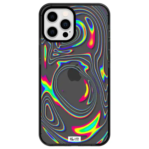High Vibes Apple iPhone 12 pro max impact Smoke Black Case