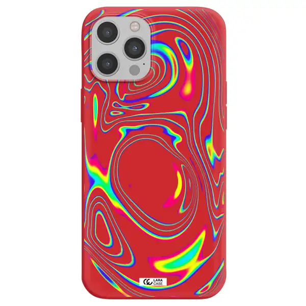 High Vibes Apple iPhone 12 pro Silicone Imperial Red Case