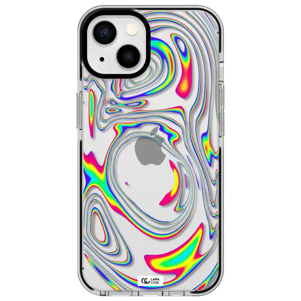 High Vibes Apple iPhone 13 impact black border Case
