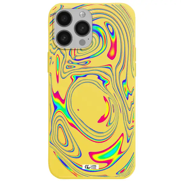 High Vibes Apple iPhone 13 Pro Silicone canary yellow Case