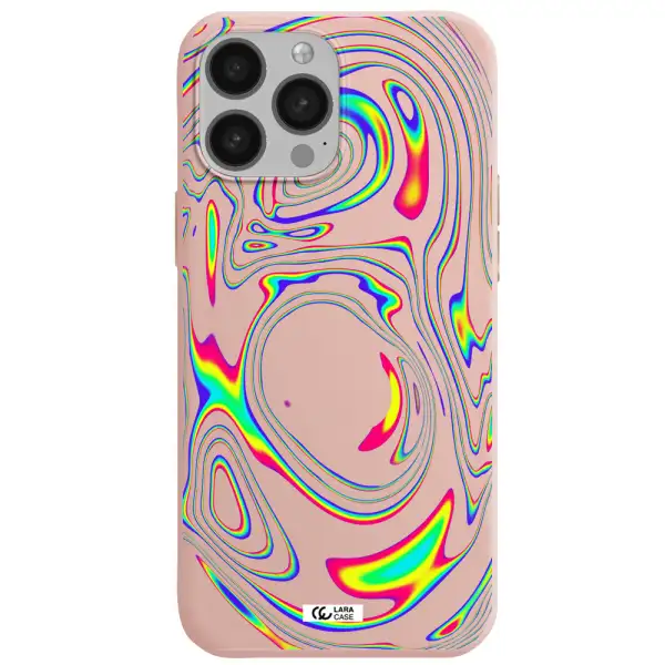 High Vibes Apple iPhone 13 Pro Silicone pastel pink Case
