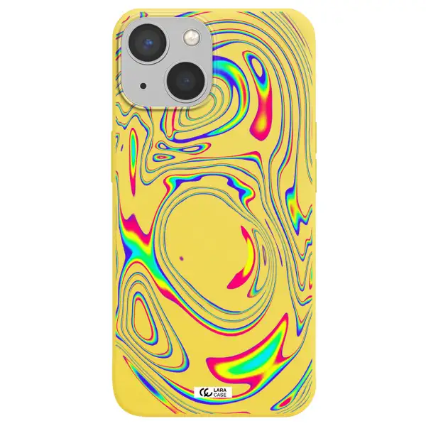 High Vibes Apple iPhone 13 Silicone canary yellow Case