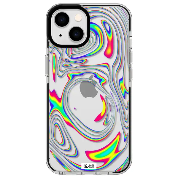 High Vibes Apple iPhone 14 impact black border Case