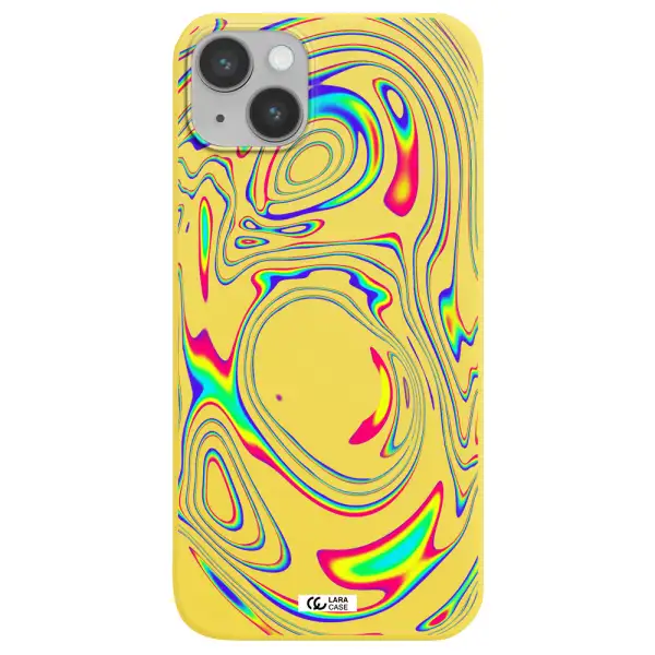 High Vibes Apple iPhone 14 plus Silicone canary yellow Case