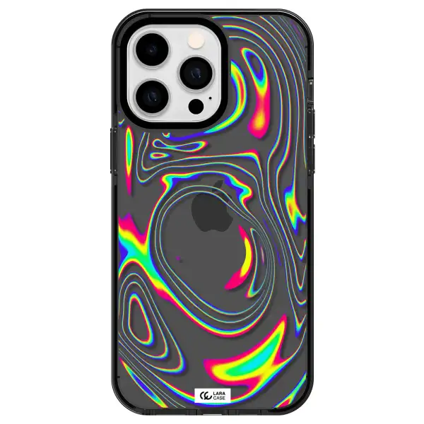 High Vibes Apple iPhone 14 pro max impact Smoke Black Case